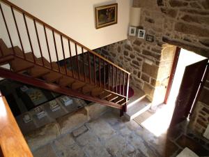 an overhead view of a staircase in a building at Casa da Poza in A Estrada
