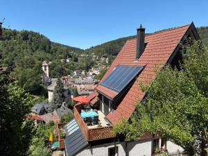 a house with a solar panel on the roof at Apartment Maier-1 by Interhome in Triberg +15 photos