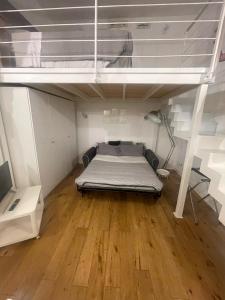 a bedroom with a bed in a room at 16 zeros villa in Paralia Katerinis +1 photo