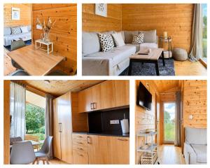 Cuina o zona de cuina de 405 Gemütliches Tiny House am Deich