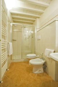 a bathroom with a toilet and a shower and a sink at Apartment Pienza by Interhome in Vergelle +41 photos
