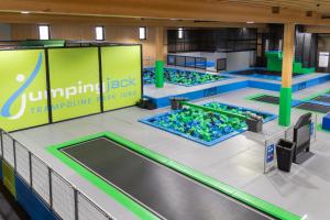a swimming pool exhibit at a water park at Auberge du Parc in Delémont