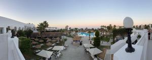 an aerial view of a resort with a pool at Caribbean World Mahdia in Mahdia