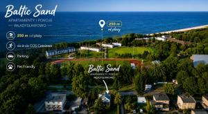 an aerial view of a resort near the ocean at Baltic Sand - Apartamenty I Pokoje Władysławowo in Władysławowo +25 photos