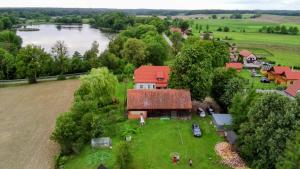 an aerial view of a house next to a river at KAM-TECH Krzysztof Kamiński in Krzywy Róg