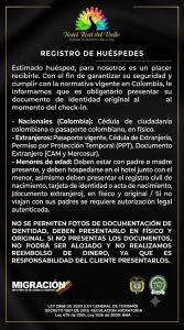 a poster for the release of hush puppies with text at Hotel Real del Valle in Valledupar
