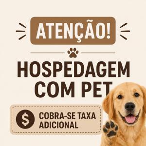 a dog with its paw in front of a sign at Ap8 - Aconchegante e Completo com Ótimo Custo-Benefício in Guaíra