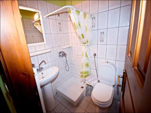Koupelna v ubytování Villa Aglaini