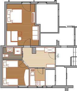Planimetria di Appartement Zweikofelblick