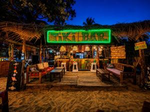 a bar on the beach at night at Nilaveli Sheen Coast in Trincomalee
