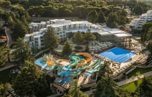 an aerial view of a water park at Valamar Diamant Hotel in Poreč