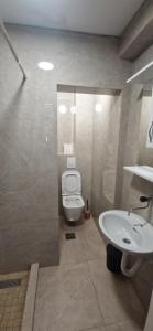 a bathroom with a toilet and a sink at Adriatic Villa Matea in Budva