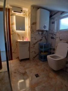 a bathroom with a toilet and a sink at Apartman Nature in Konjic +8 photos