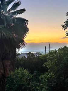 a view of the sunset from the backyard of a house at Kolagis Marani in Kolagi +36 photos
