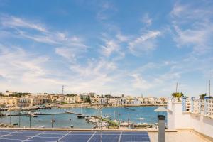 a view of a harbor with boats in the water at Wanderlust Experience Fronte Porto in Bari