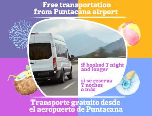 a white van with a mirror on a road at Tropical Adventure Studios Suites HOTEL Beach CLUB & SPA in Punta Cana