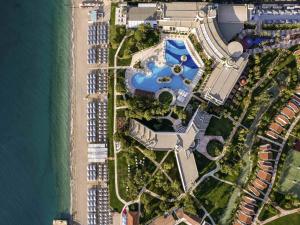 an overhead view of a resort next to the ocean at Rixos Premium Tekirova - The Land of Legends Access in Tekirova