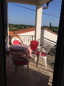 Balkón nebo terasa v ubytování Apartments Bodi