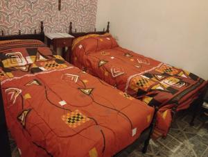 two beds sitting next to each other in a room at Alojamientos Rinconcito don Antonio casa in Tinogasta