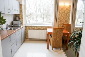 Kuchyň nebo kuchyňský kout v ubytování Guest House Senasis Pastas