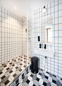 a bathroom with a sink and a toilet at Generator Stockholm in Stockholm