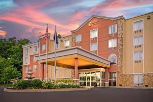 a rendering of the front of a hotel at Comfort Suites Near Gettysburg Battlefield Visitor Center in Gettysburg