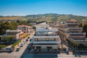 an aerial view of a city with buildings at Hotel IL MORO in Roseto degli Abruzzi