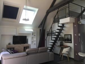 Μια τηλεόραση ή/και κέντρο ψυχαγωγίας στο Loft P'tite Pomme Azay le Rideau