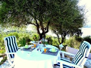 En restaurant eller et andet spisested på Villa Vetricella Corse Sud