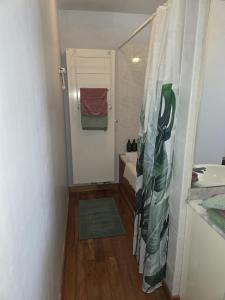 a bathroom with a shower with a sink and a toilet at All Together in Rupelmonde +14 photos