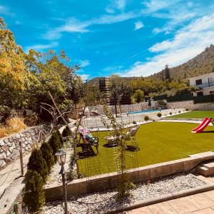 a view of a park with a playground at Bela & Mare in Blace