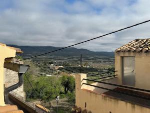 a view of a city from a building at Villa Rueda in Moratalla