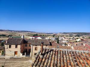 a view of a town from the roof of a building at Casita in Castrojeriz