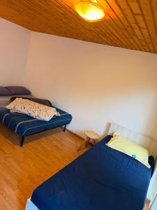 a room with two beds and a couch in it at Casa Baciului,Cluj-Napoca in Cluj-Napoca