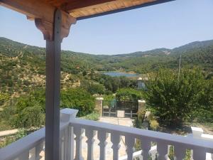 a view from the balcony of a house at Hamit House Vacation in Fier