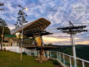 a view of a gazebo at a resort at Pousada Horizontes de Bonito in Bonito