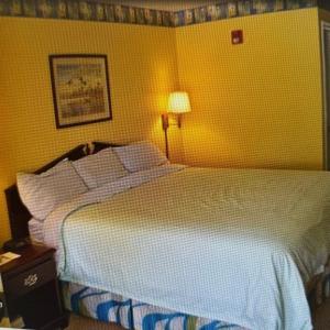 a bedroom with a large bed in a room at Magnolia Inn in Stockbridge