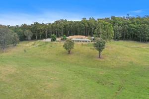 an overhead view of a house on a hill with trees at Davali at Mogo in Mogo +21 photos