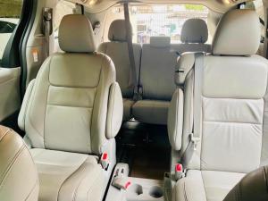 a view of the back seats of a car at Airhome free shuttle in Panama City