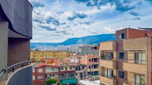 a view of a city from a building at Apartamento Baruch IV in Itagüí