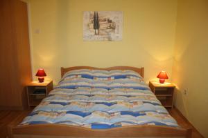 Postel nebo postele na pokoji v ubytování Apartments Miše