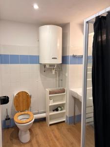 a bathroom with a toilet and a sink at Le Clos d'AIX studio 305 in Aix-en-Provence
