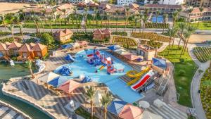 an aerial view of a water park at a resort at Pickalbatros Aqua Blu Sharm El Sheikh in Sharm El Sheikh