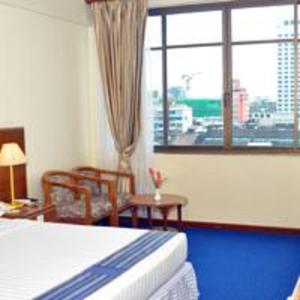 Katil atau katil-katil dalam bilik di Panorama Hotel