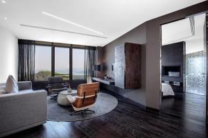 Posezení v ubytování Shenzhen O Hotel