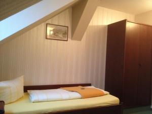 Postel nebo postele na pokoji v ubytování Hotel Schöne Aussicht