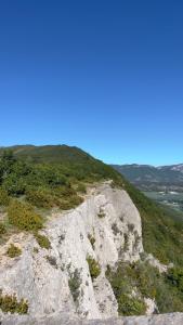 a view from the top of a mountain at les Trois Cœurs in Mison