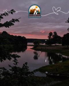 a picture of a river with the words grand island preserve at Cabaña El Dorado, Alojamiento in Puerto Cantera