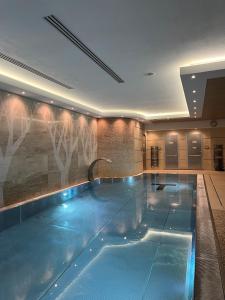 a large swimming pool in a hotel room at Antonie Hotel****superior in Frýdlant