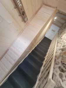 an overhead view of a staircase in a building at Duplex des Volcans in Montaigut-le-Blanc +3 photos